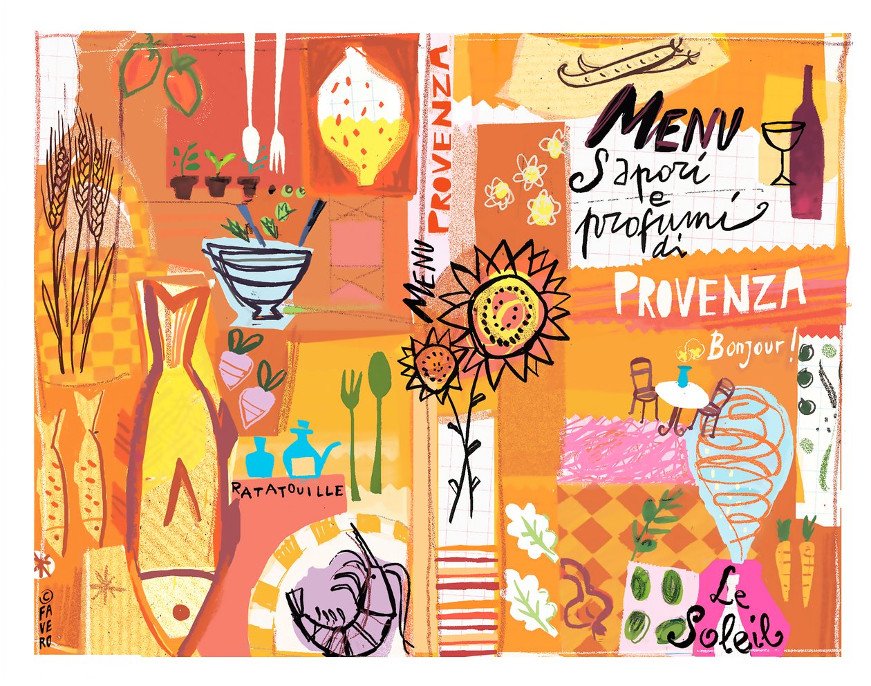 Menu Provenza by COSTANZA FAVERO
