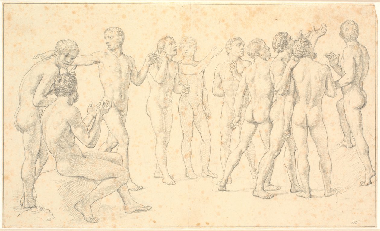 Study of a Group of Naked Men