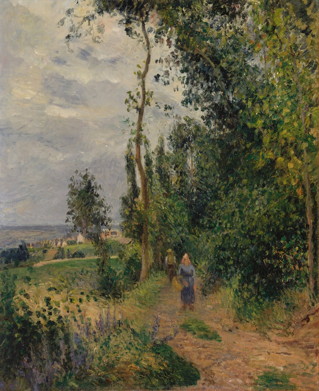 Grouettes Hill, near Pontoise by Camille Jacob Pissarro