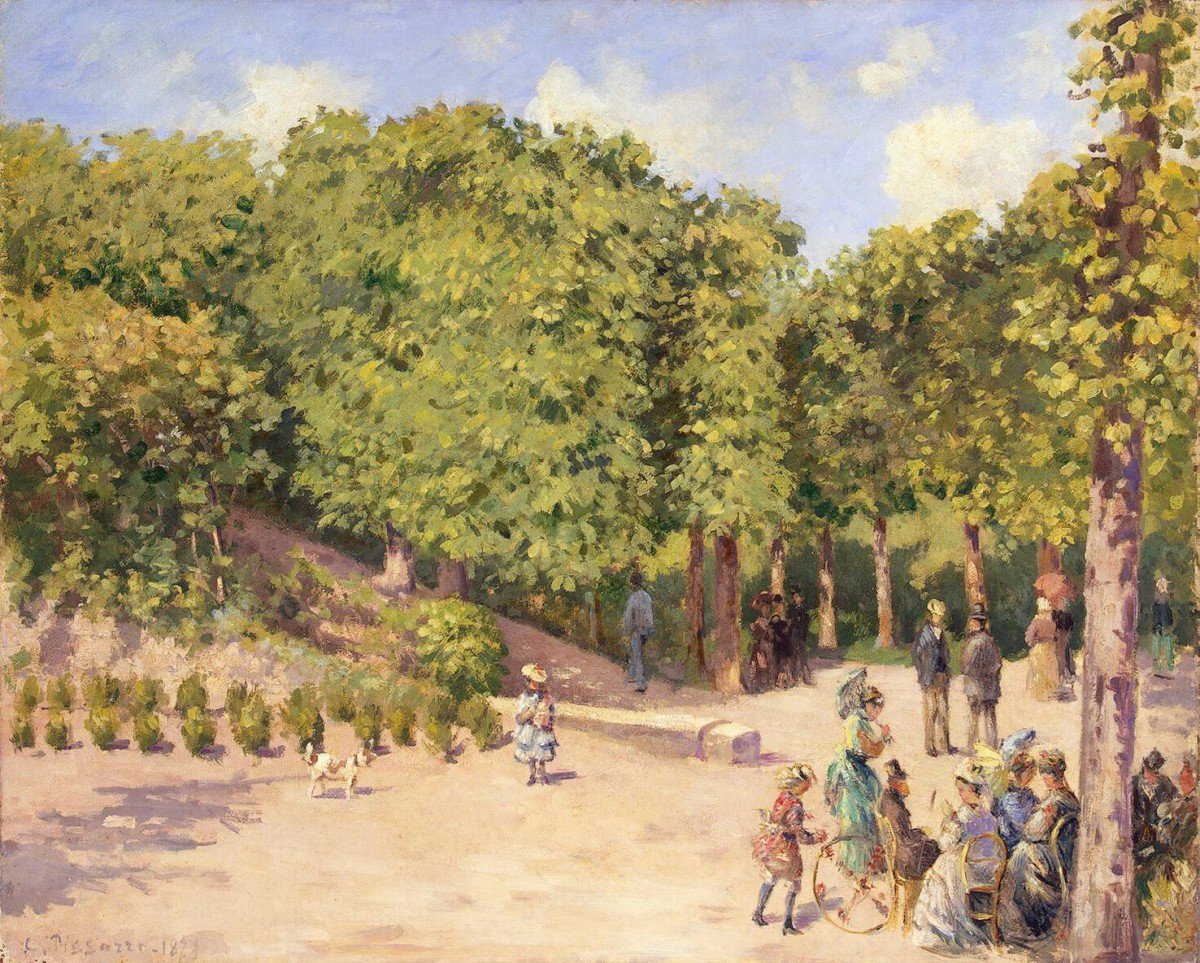 Town Park in Pontoise by Camille Jacob Pissarro