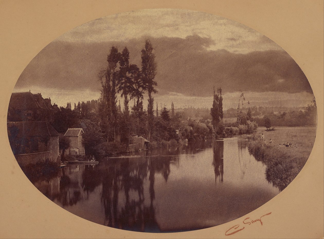 River Scene by Camille Silvy