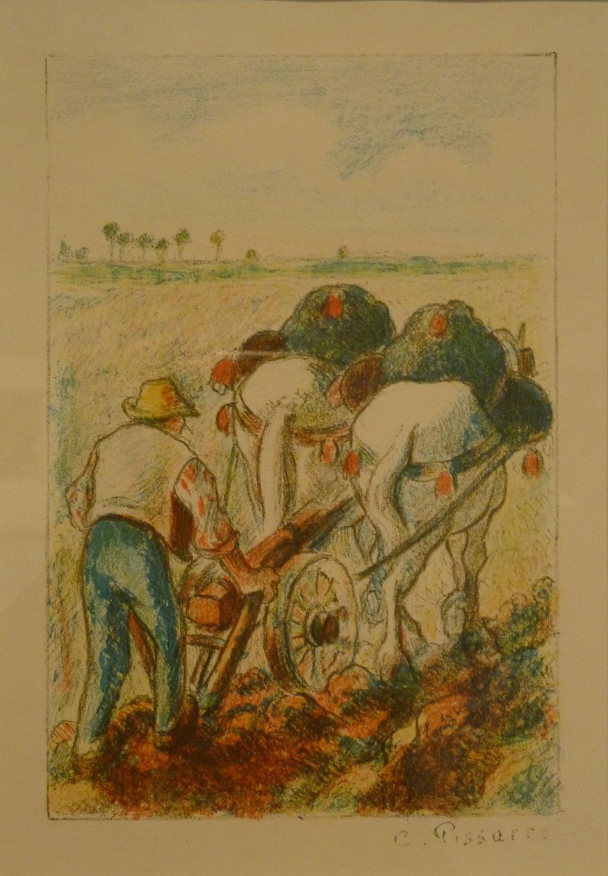 The Plow by Camille Jacob Pissarro