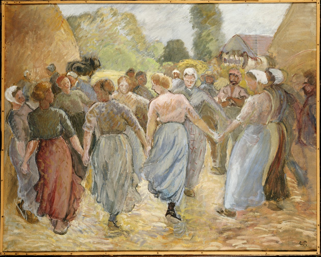 The Circle by Camille Jacob Pissarro