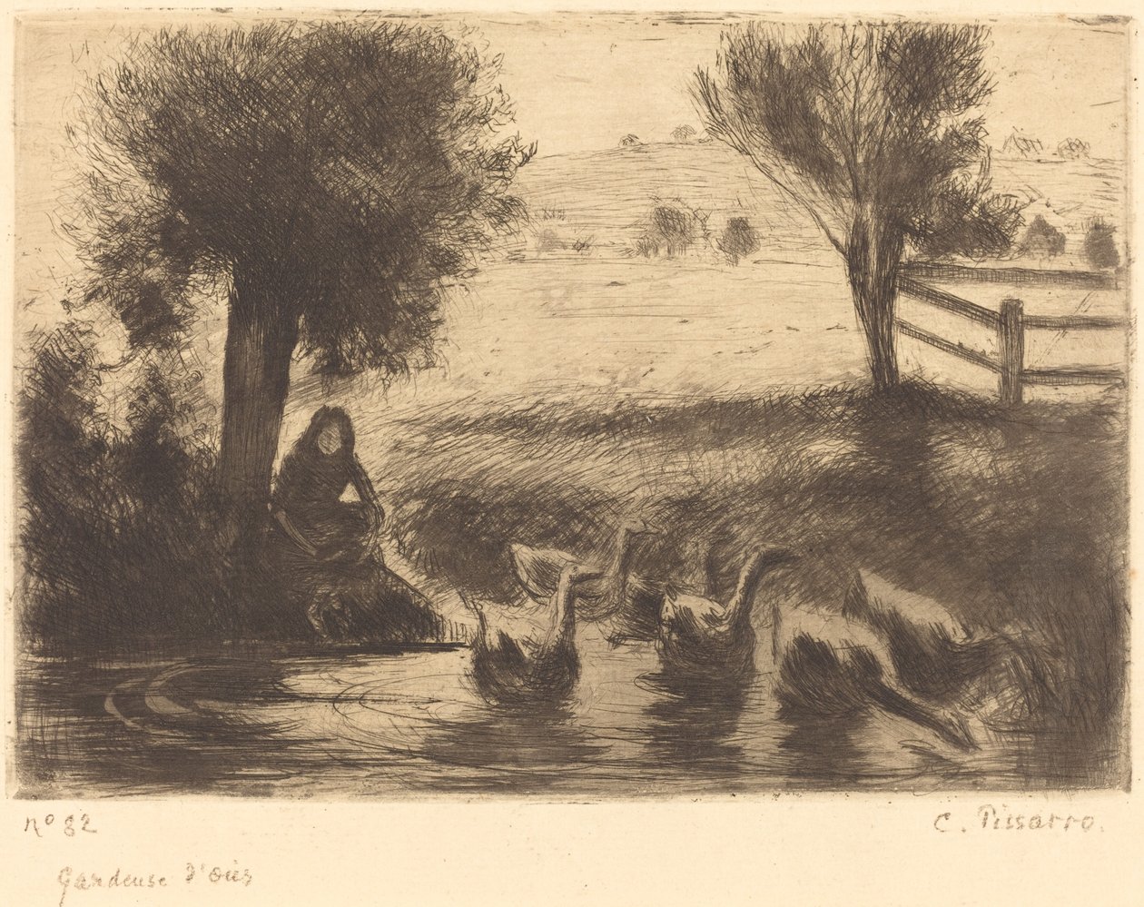 Goose Girl by Camille Pissarro