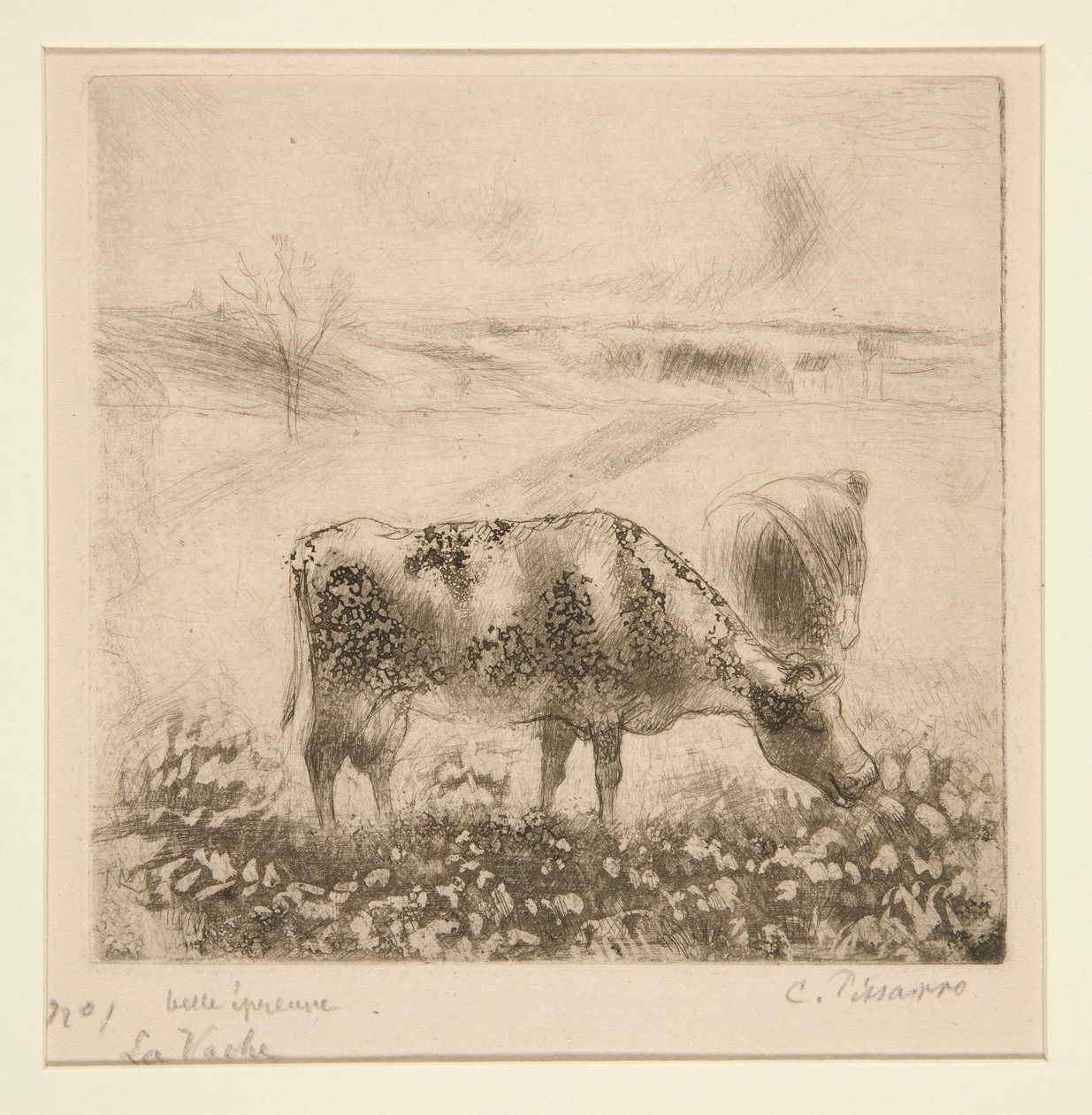 The Cow by Camille Pissarro