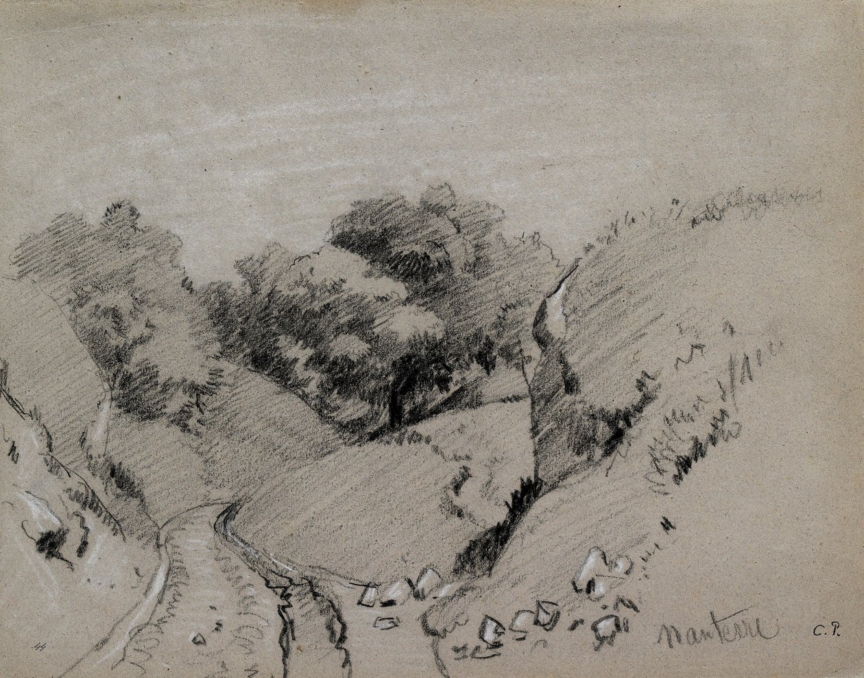 Nanterre, c1860 by Camille Pissarro