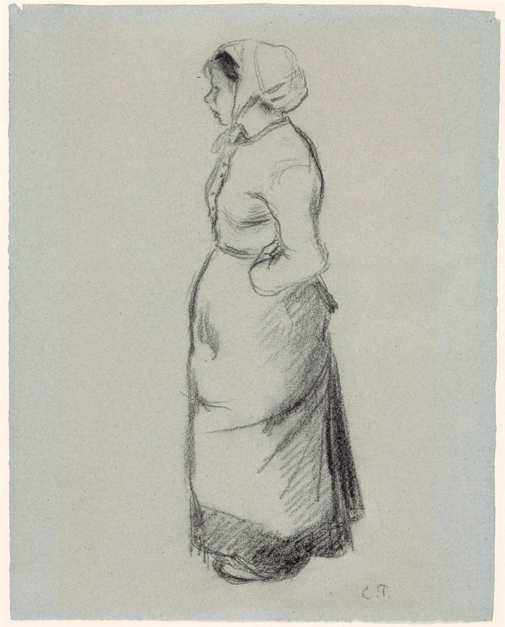 Peasant Girl by Camille Pissarro