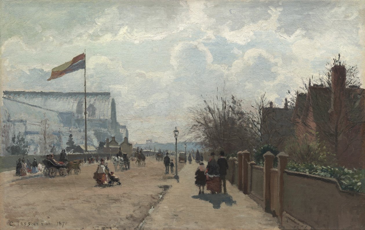 The Crystal Palace by Camille Pissarro