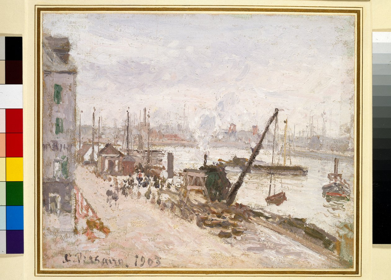 The Outer Harbour, Grand Quai, Le Havre by Camille Pissarro