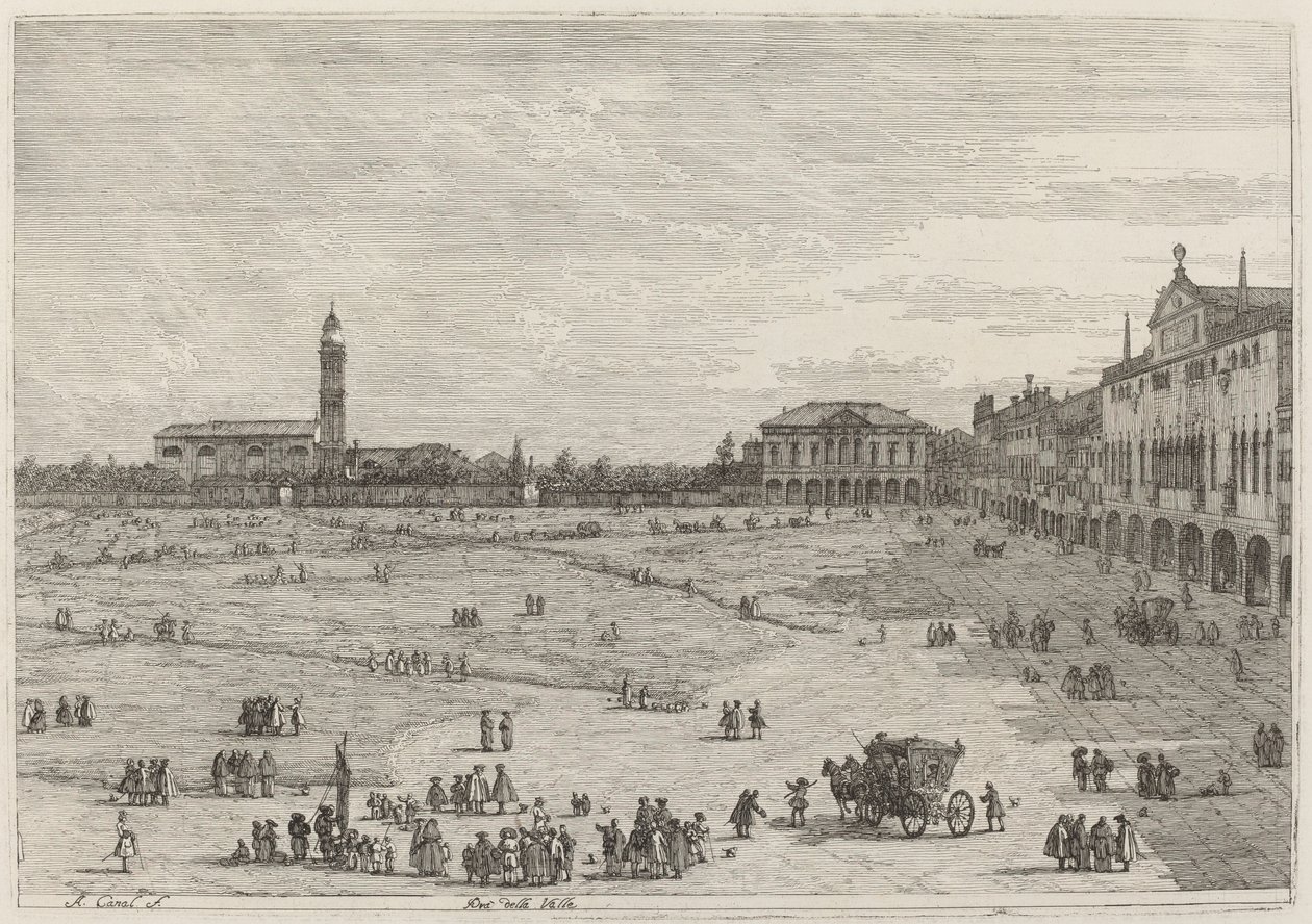 Pra della Valle by Canaletto