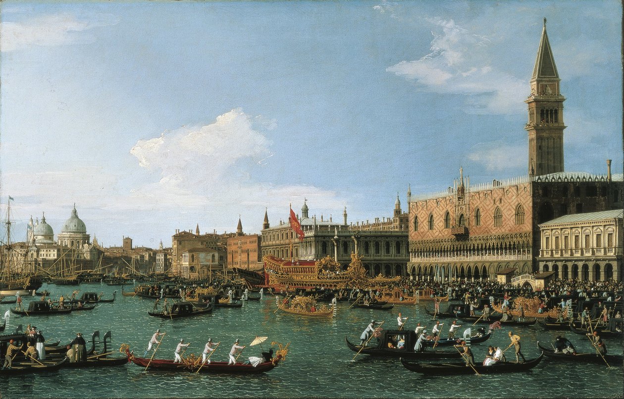 The Bucintoro by Canaletto