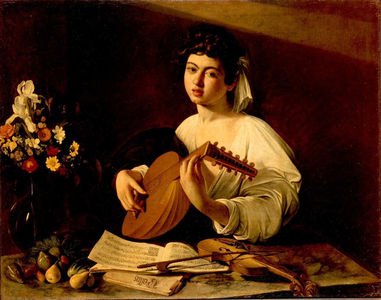 The Lute-Player by Michelangelo Merisi Caravaggio