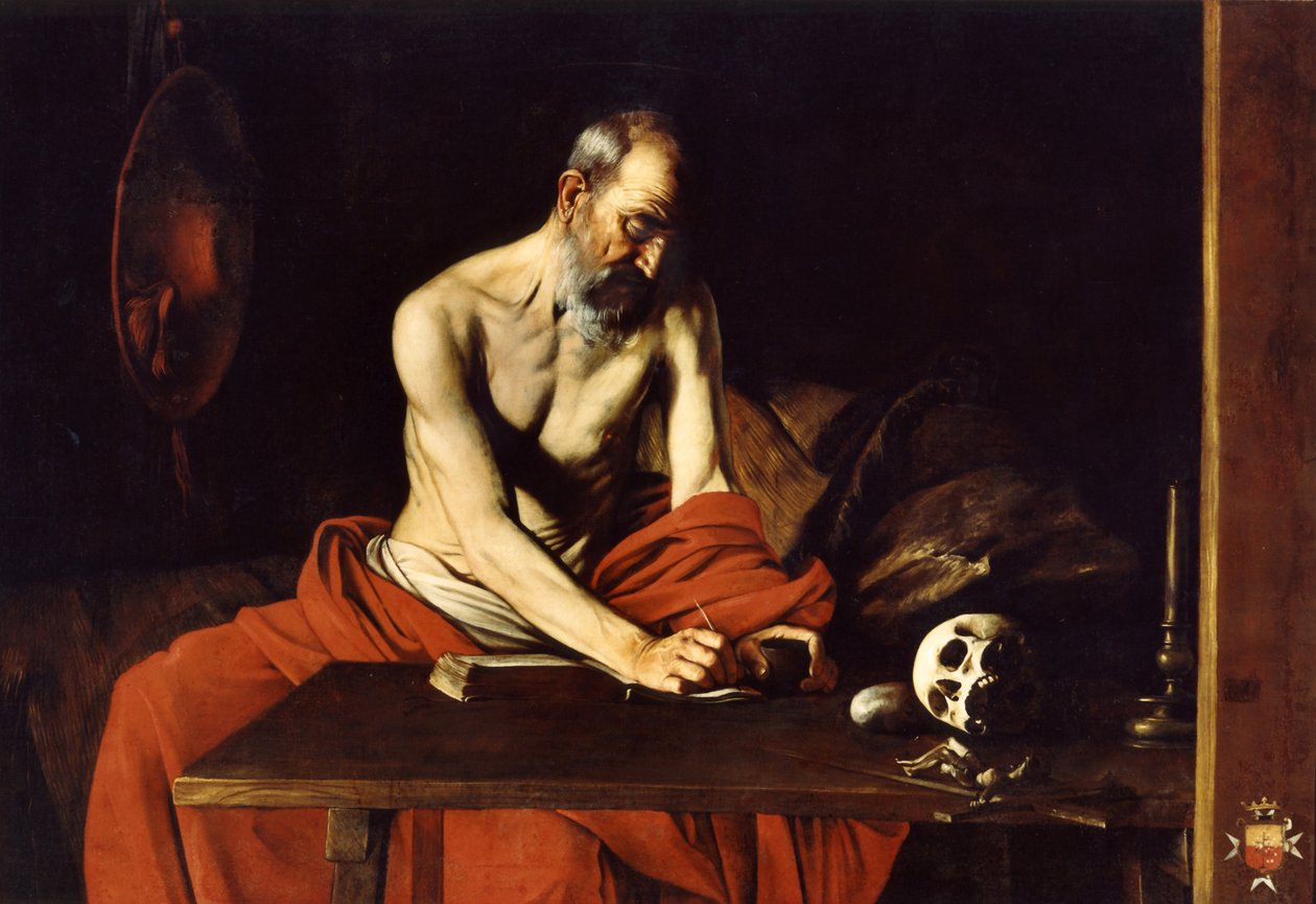 Saint Jerome Writing by Caravaggio