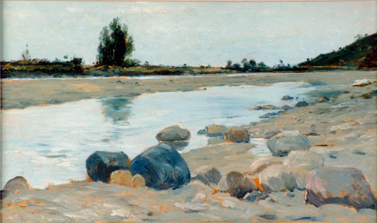 River Landscape by Carl Arp