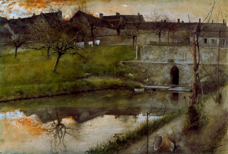 City Wall by Carl Larsson