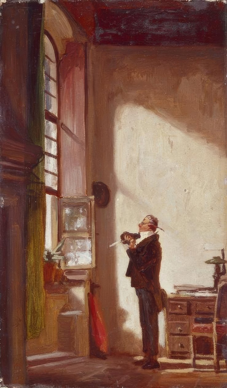 The Scribe by Carl Spitzweg