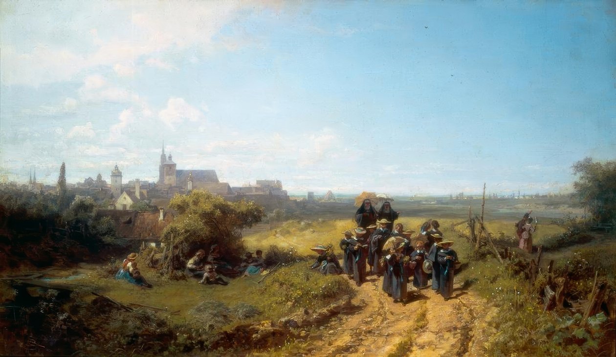 Institute Walk by Carl Spitzweg