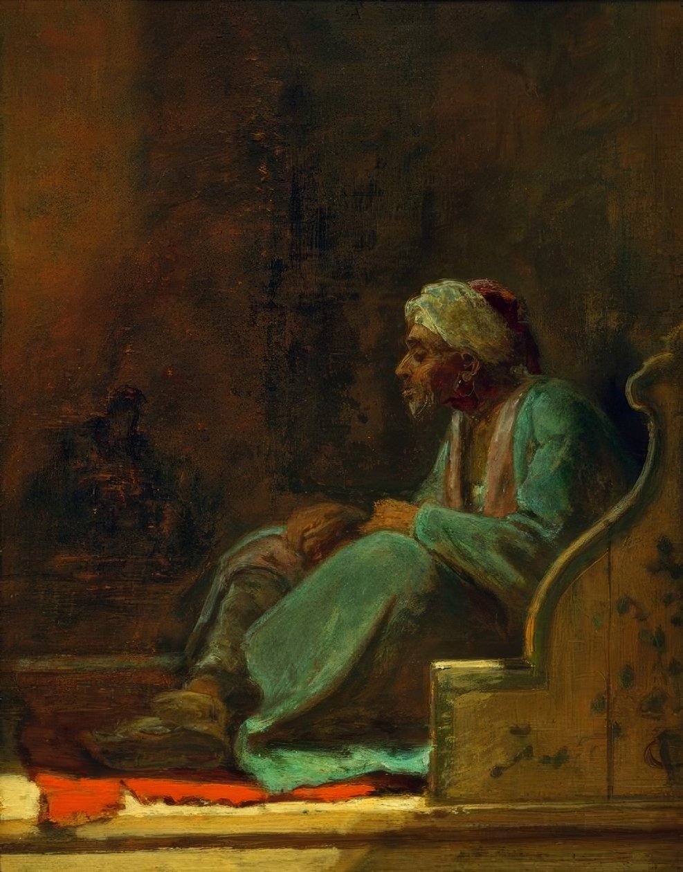 Seated Turk by Carl Spitzweg