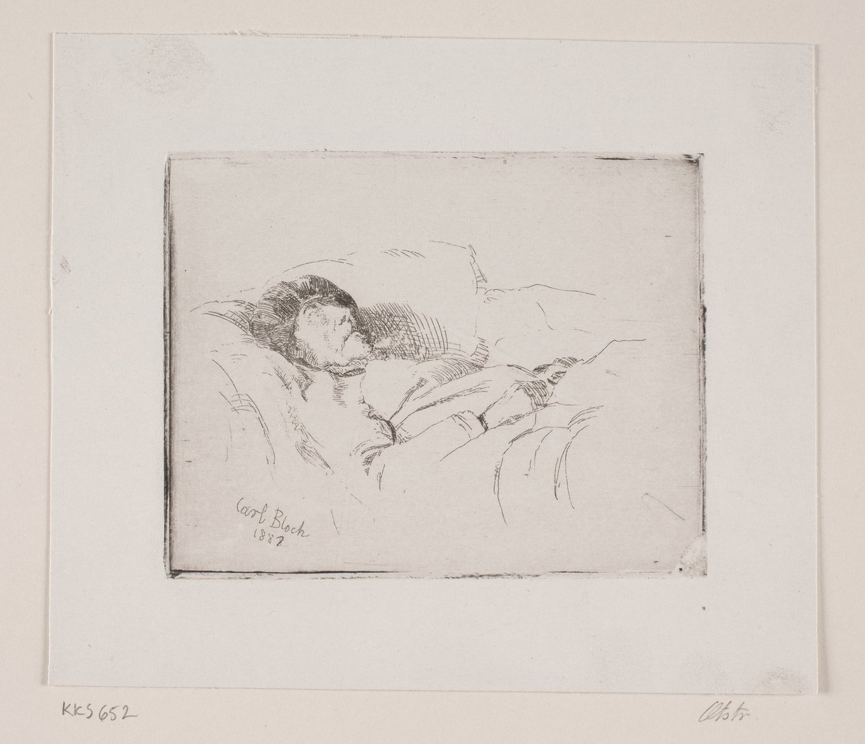 The Sick Old Man by Carl Bloch