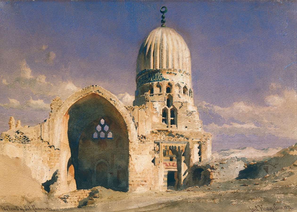 The Tomb of Sit Chavann, 1874 by Carl Haag