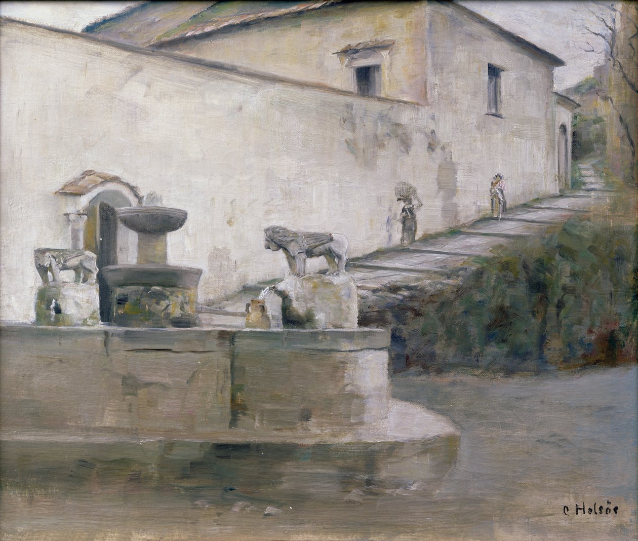 The Fountain, Italy by Carl Holsoe
