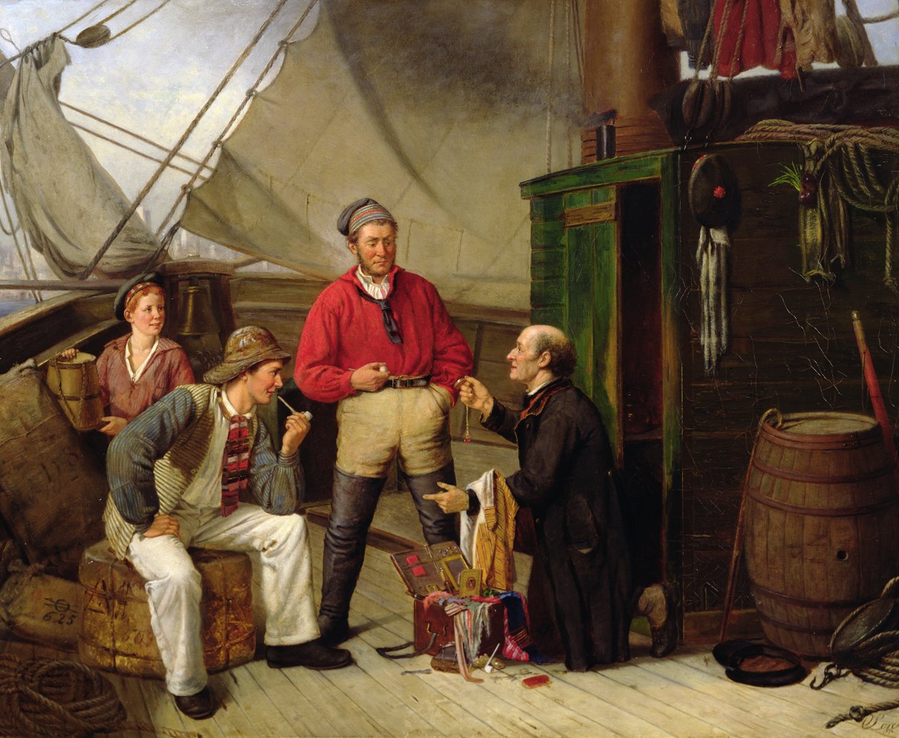 The Shopkeeper by Carl Julius Lorck