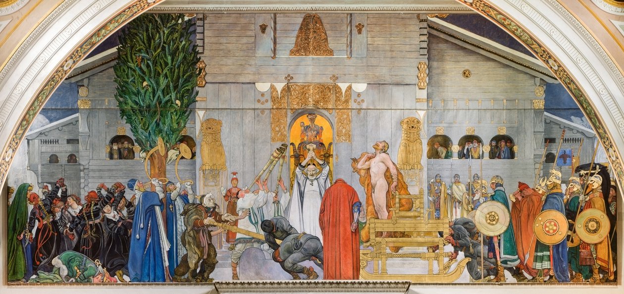 Midwinter Sacrifice by Carl Larsson