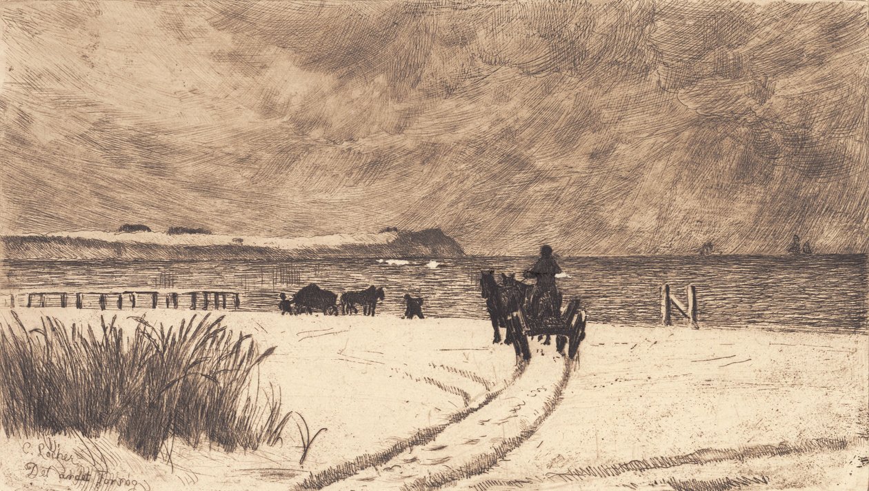 Winter Day at Hornbæk by Carl Locher
