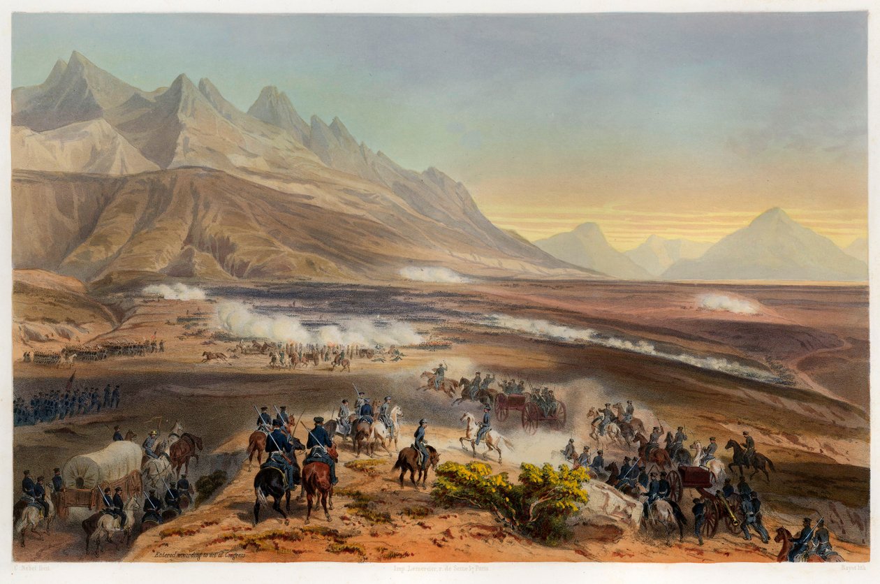 Battle of Buena Vista by Carl Nebel