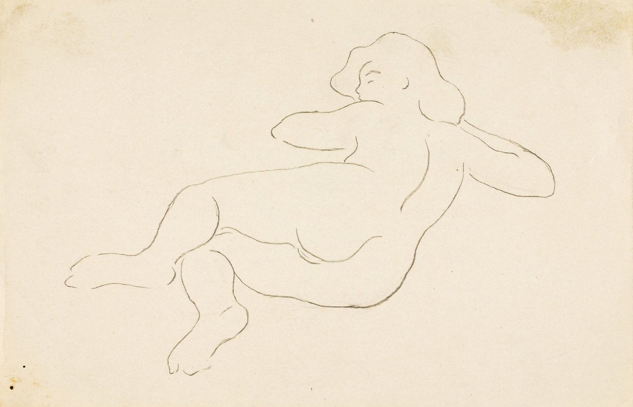 Reclining Female Nude by Carl Newman