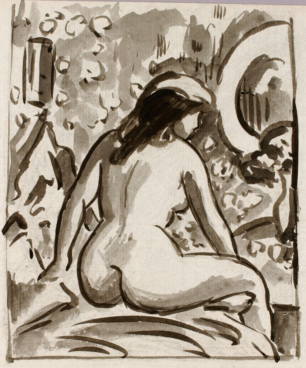 Seated Nude by Carl Newman