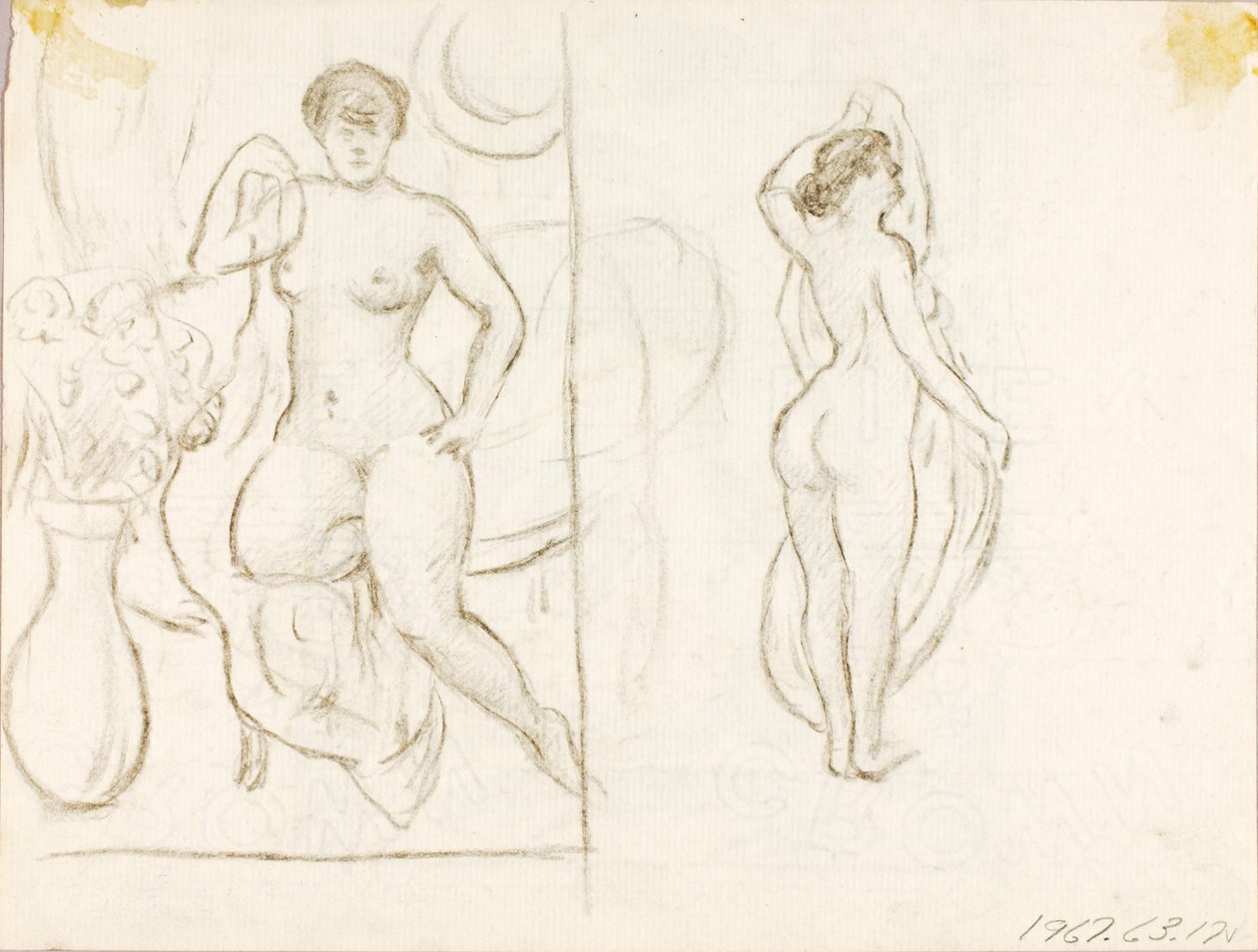 Two Nudes by Carl Newman