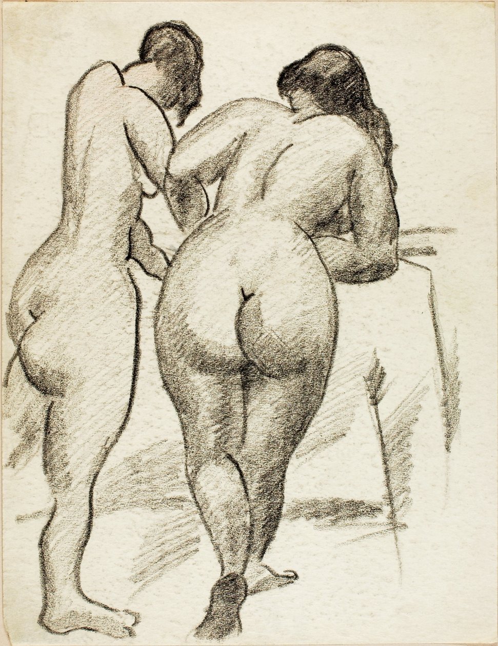 Two Standing Nudes by Carl Newman