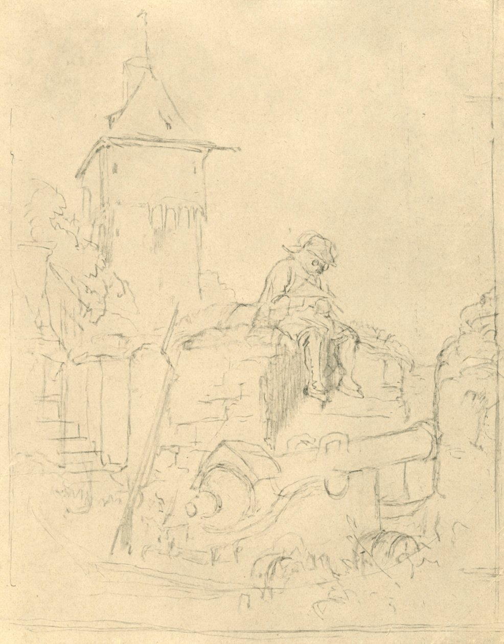 The Sentry by Carl Spitzweg