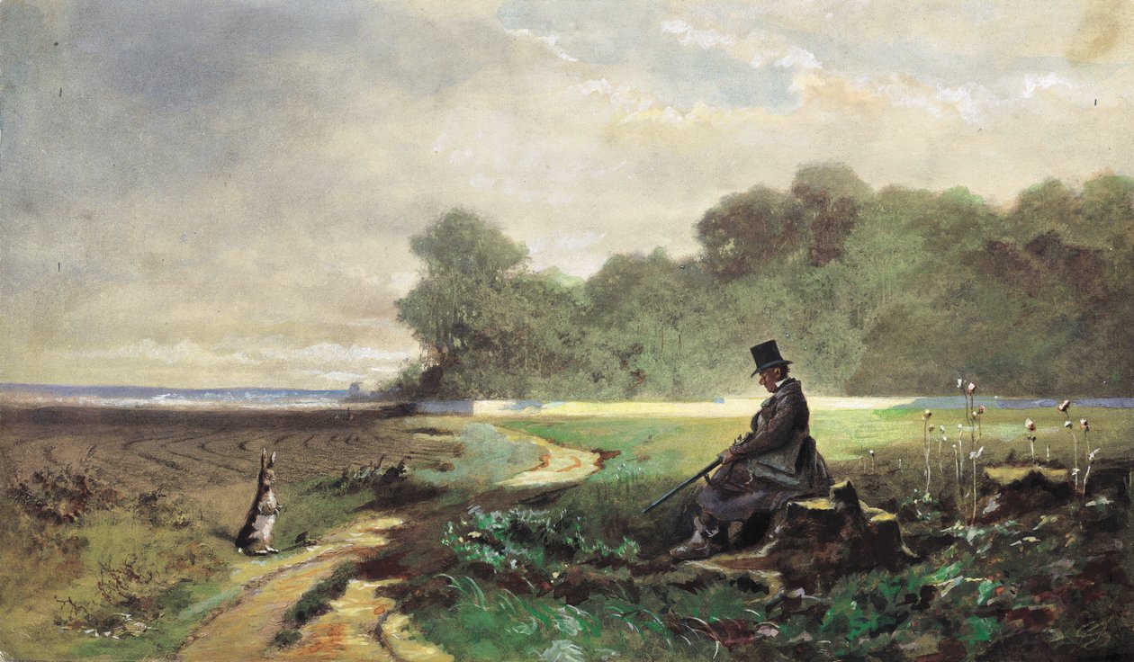 The Sunday Hunter by Carl Spitzweg