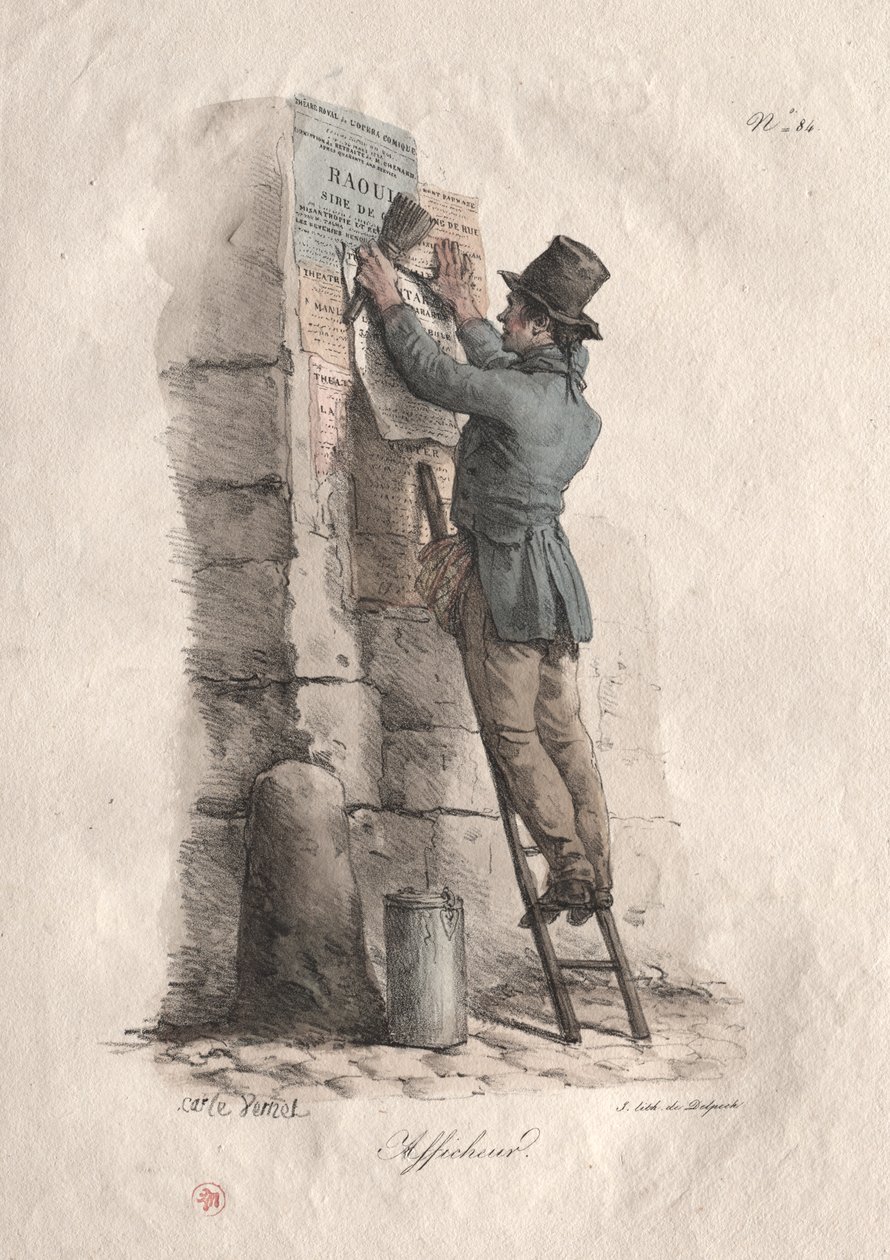 Bill Poster by Carle Vernet