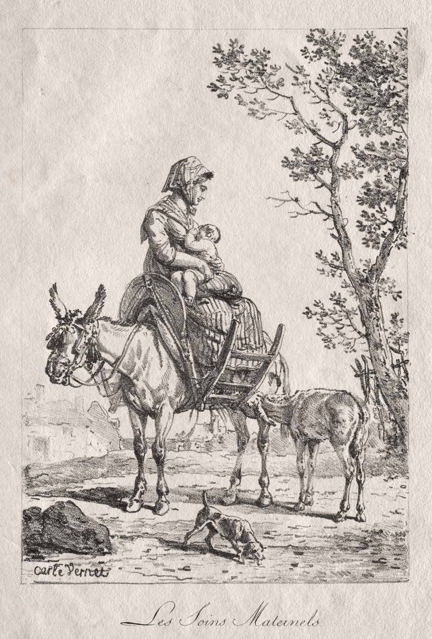 Maternal Care by Carle Vernet