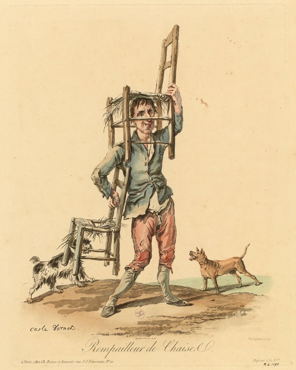 The chaircaner by Carle Vernet