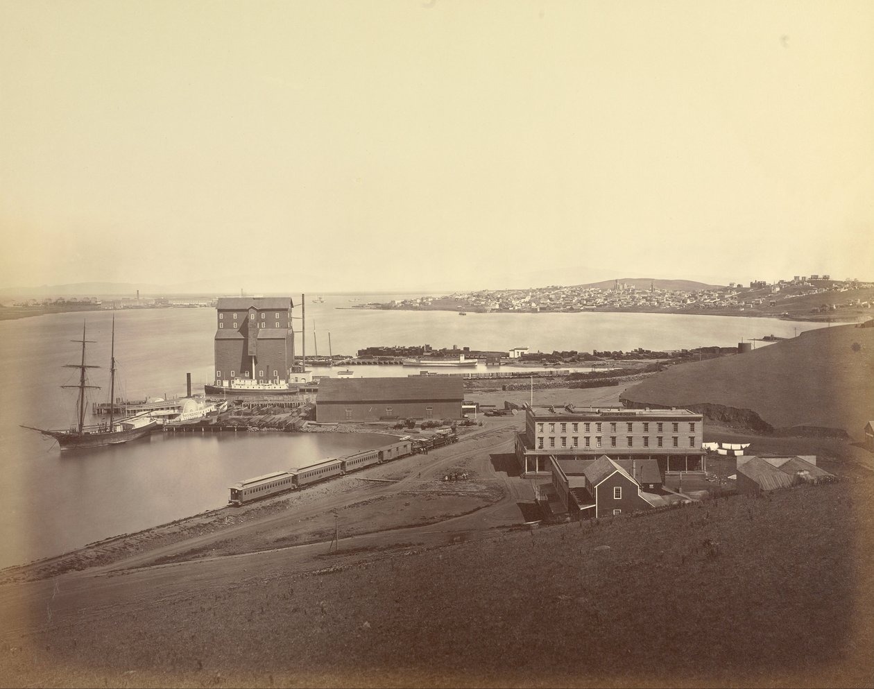 City of Vallejo from South Vallejo, Solano County by Carleton E. Watkins