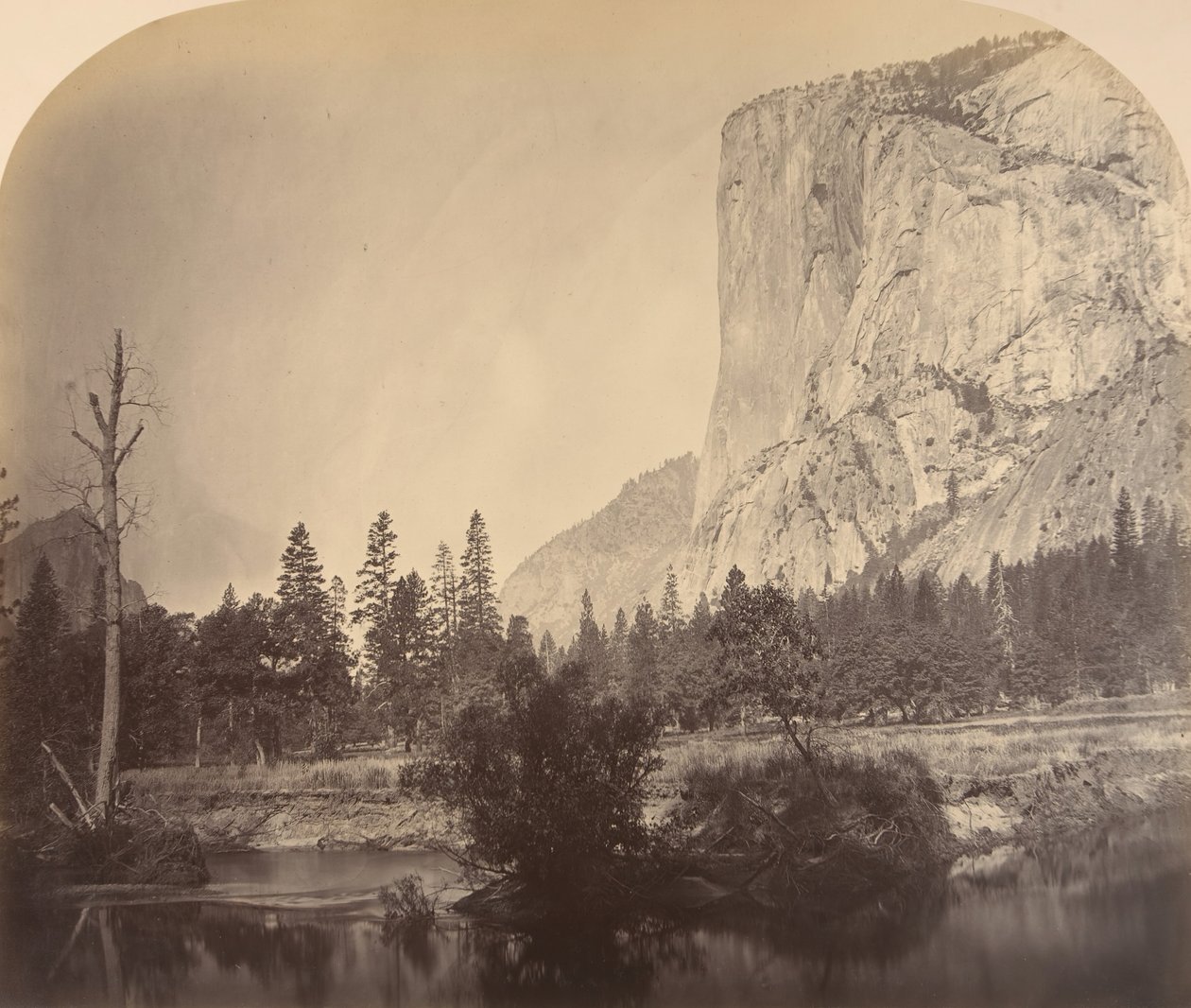 Tutucanula, El Capitan, 4000 Feet by Carleton Emmons Watkins