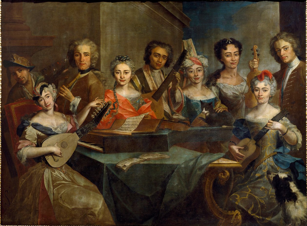 Family of musicians by Carlo Amalfi