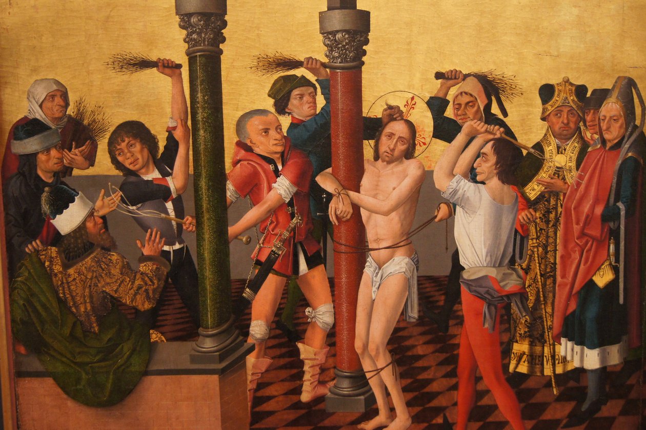 Colmar Altarpiece (Flagellation) by Caspar Isenmann