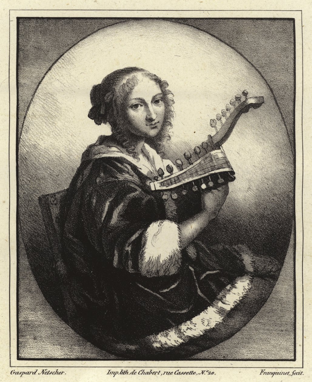 Portrait of a Musician by Caspar Netscher