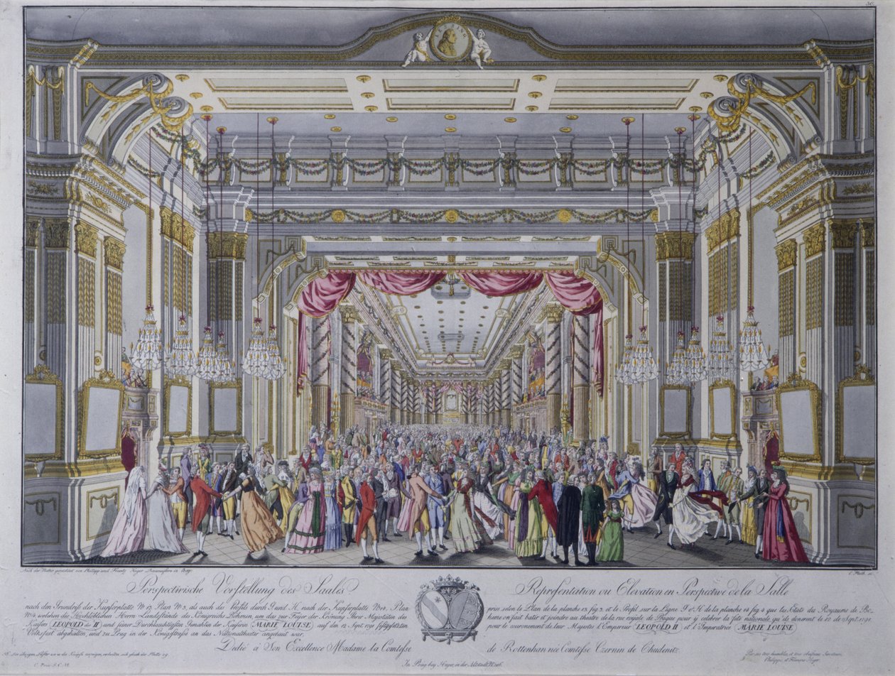 Ball following the coronation of Leopold II as king of Bohemia in Prague in 1791 by Caspar Pluth