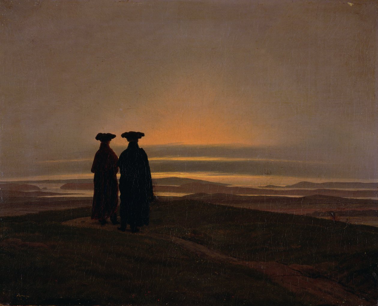 Sunset by Caspar David Friedrich