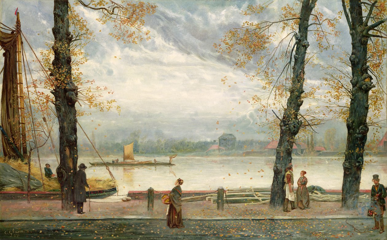 Cheyne Walk, 1870 by Cecil Gordon Lawson