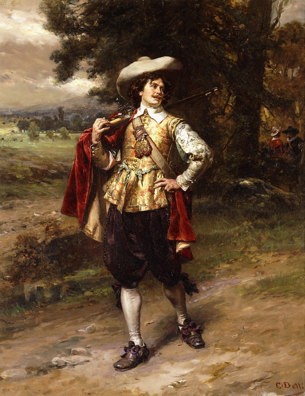 A Cavalier by Cesare Auguste Detti