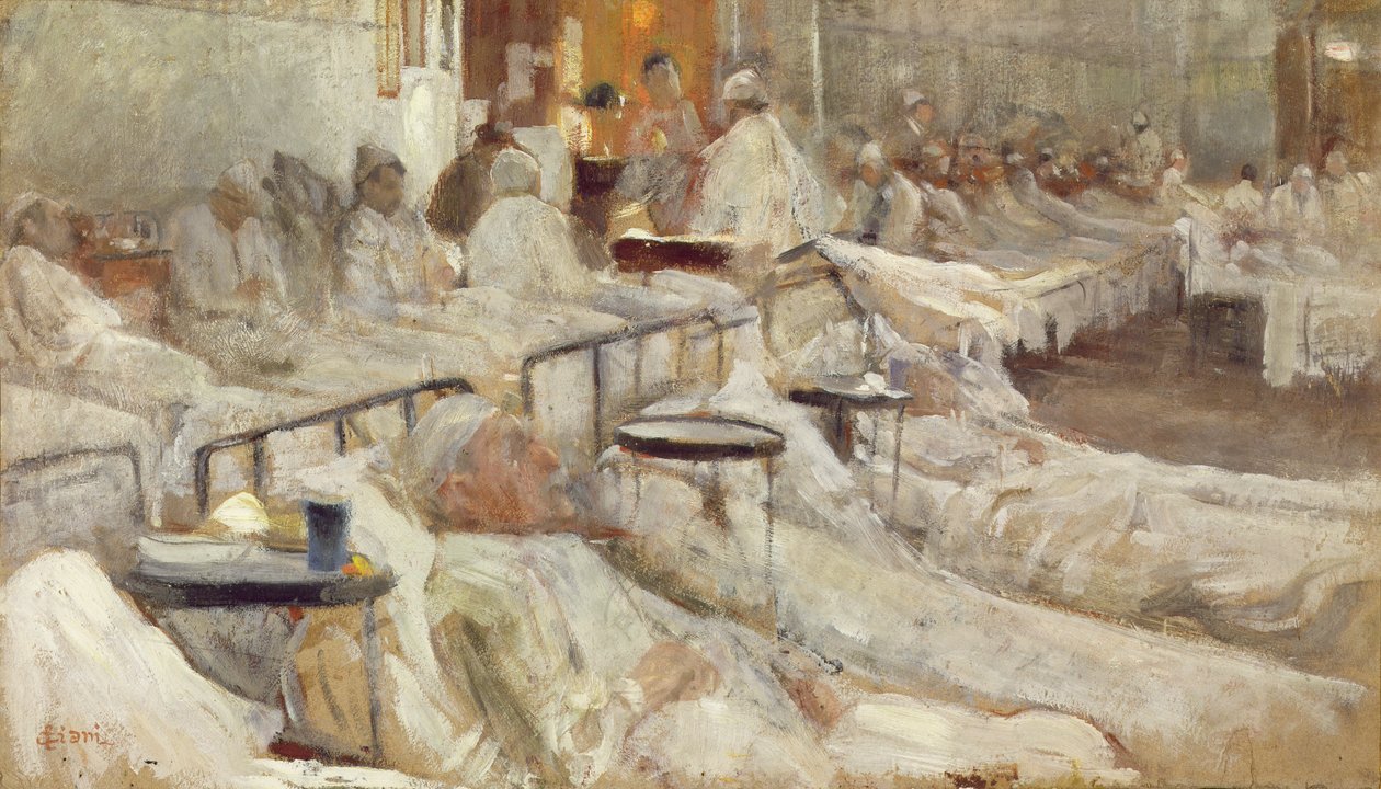 The Hospital Ward by Cesare Ciani