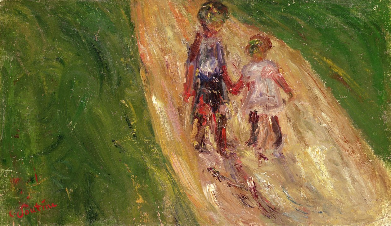 Two Children on a Road by Chaim Soutine