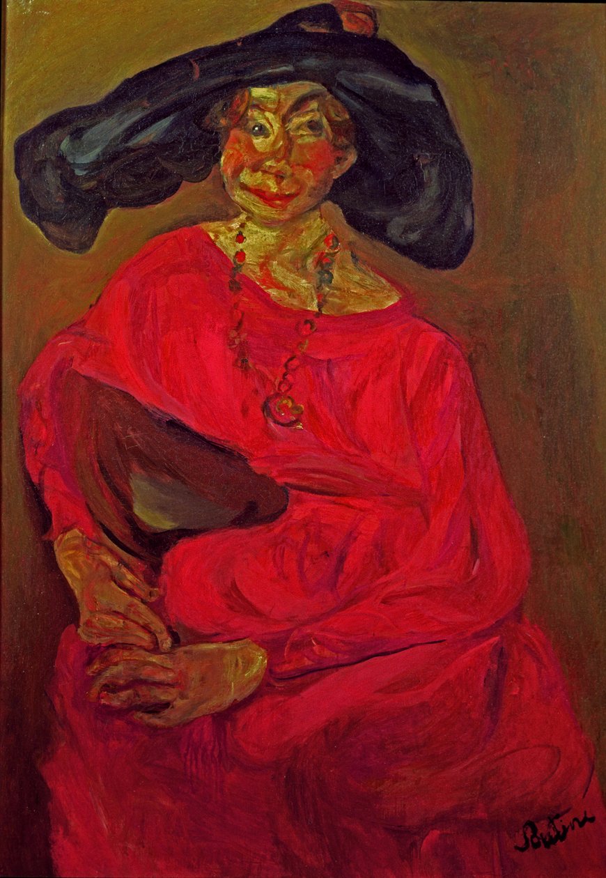 Woman in Red by Chaim Soutine